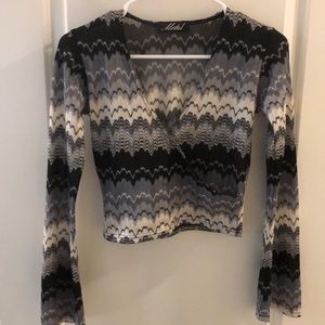 Motel Faux Wrap Crop top